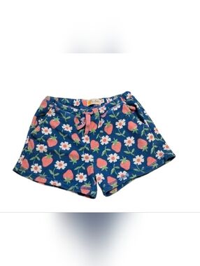 Mini Boden Terry Cloth Strawberry Shorts Sz 8